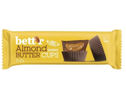 Bett'r Košíčky s mandlovou náplní 39 g (3x 13 g) bio  BIO VEGAN