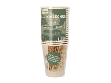 belesse nature Papírové kelímky Ø 8 cm  20 ks eco  ECO