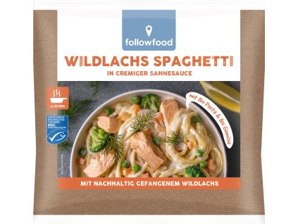 Followfood Špagety s lososem 400 g msc  BIO MSC