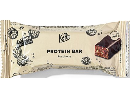 KoRo Proteinová tyčinka malinová 50 g bio  BIO VEGAN