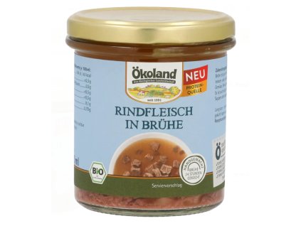 Ökoland Hovězí maso ve vývaru 320 ml bio  BIO