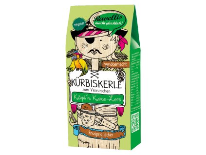 Ravellis Dýňová semínka hořká čokoláda a kokos 80 g bio  BIO VEGAN