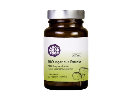 goodmoodfood Extrakt z hub Agaricus 60 tbl bio  BIO VEGAN BEZLEPEK