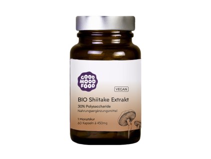 goodmoodfood Extrakt z hub Shiitake 60 tbl bio  BIO VEGAN BEZLEPEK