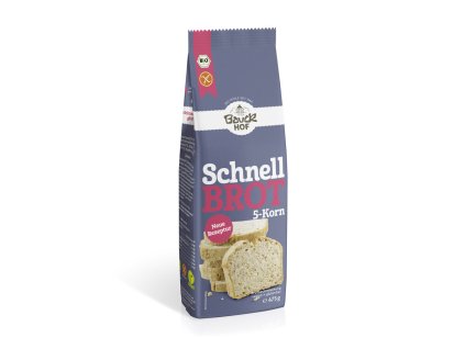 Bauckhof Směs na pečení rychlý 5-zrnný chléb 475 g bio  BIO VEGAN BEZLEPEK