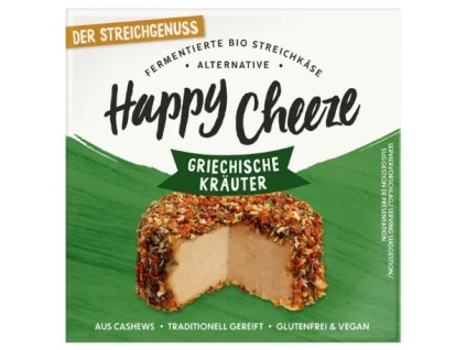 Happy Cheeze Alternativa sýra z kešu s bylinkami 100 g bio  BIO VEGAN BEZLEPEK