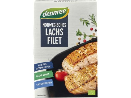 Dennree Filet z norského lososa 2x 80 g bio  BIO