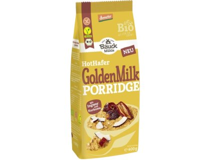 Bauckhof Ovesná kaše s kurkumou a zázvorem 400 g bio  BIO VEGAN BEZLEPEK DEMETER