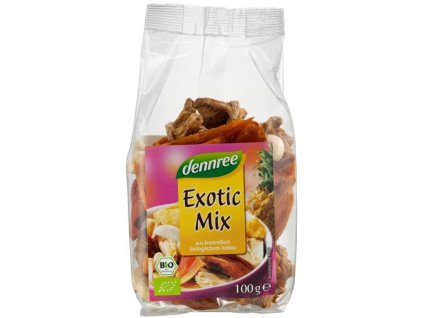 Dennree Exotický mix ořechů a ovoce 100 g bio  BIO VEGAN