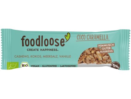 Foodloose Ořechová tyčinka s kokosem 35 g bio  BIO VEGAN BEZLEPEK