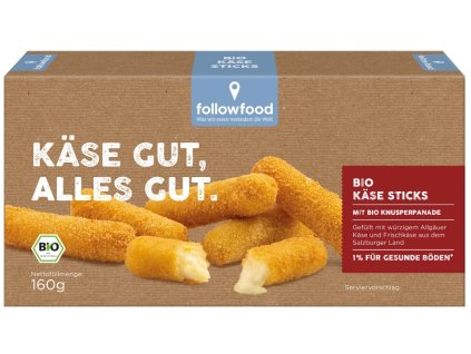 Followfood Obalované sýrové tyčinky 160 g bio  BIO VEGETARIAN