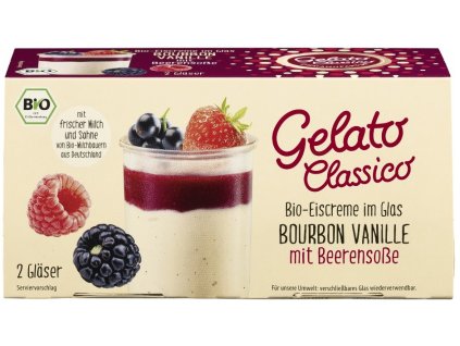 Gelato Classico Vanilkový zmrzlinový dezert s ovocem 2 ks bio  BIO