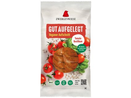 Zwergenwiese Veganský nářez s rajčaty a bazalkou 100 g bio  BIO VEGAN BEZLEPEK