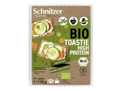 Schnitzer High protein toustové chlebíky 170 g bio  BIO BEZLEPEK