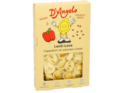 D’Angelo Špaldové cappelletti s čočkou 250 g bio  BIO VEGAN