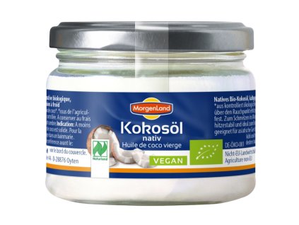 Morgenland Kokosový olej 220 ml bio  BIO VEGAN BEZLEPEK