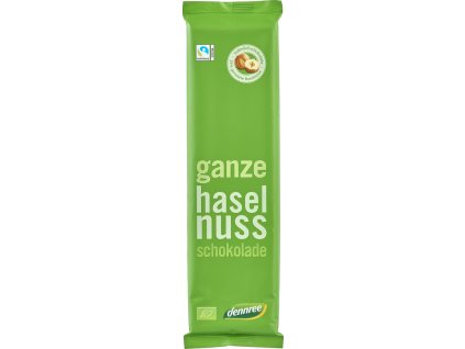 Dennree Mléčná čokoláda s celými lískovými ořechy 300 g bio  BIO