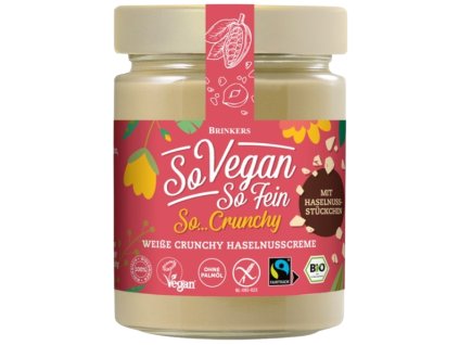 Brinkers Křupavý lískooříškový krém 270 g bio  BIO VEGAN BEZLEPEK