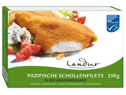 Landur Smažená mořská treska 250 g bio  MSC