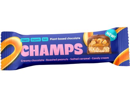 Champs Karamelová tyčinka s arašídy 45 g bio  BIO VEGAN