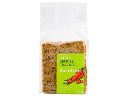 Kari's Zeleninové krekry mrkvové 170 g bio  BIO VEGAN