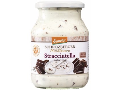 Schrozberger Jemný jogurt Stracciatella 500 g bio  BIO