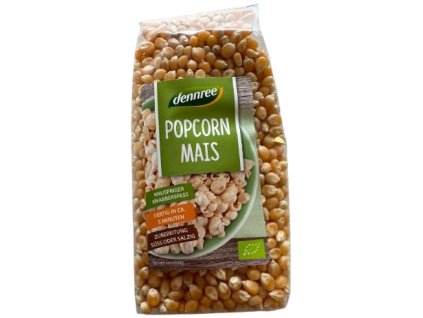 Dennree Kukuřice na popcorn 500 g bio  BIO VEGAN BEZLEPEK