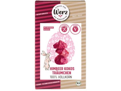 Werz Malinové kokosky 110 g bio  BIO VEGAN BEZLEPEK