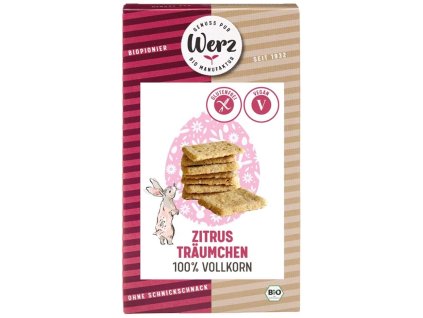 Werz Citronové keksy 125 g bio  BIO VEGETARIAN BEZLEPEK