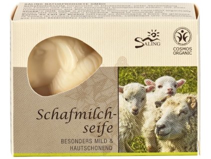 Saling Mýdlo z ovčího mléka bílá ovečka v krabičce 85 g eco  ECO