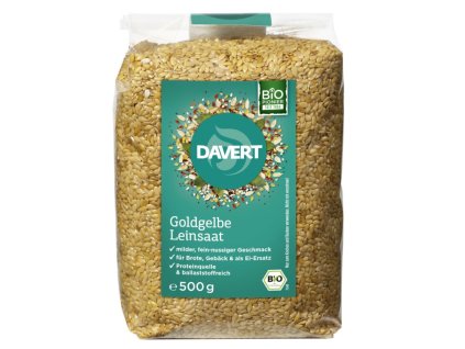 Davert Lněné semínko zlaté 500 g bio  BIO VEGAN