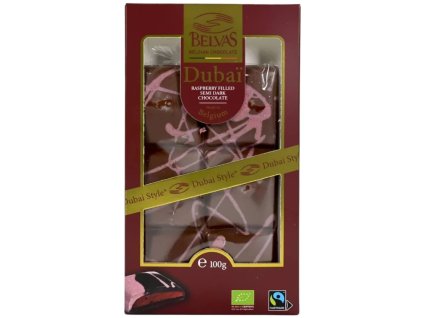 Belvas Čokoláda Dubai Style malinová 100 g bio  BIO