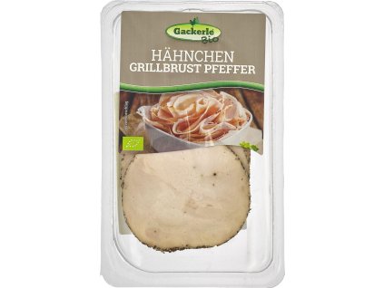 Gackerle Grilovaná kuřecí šunka s pepřem 80 g bio  BIO