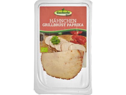 Gackerle Kuřecí  prsní šunka s paprikou 80 g bio  BIO