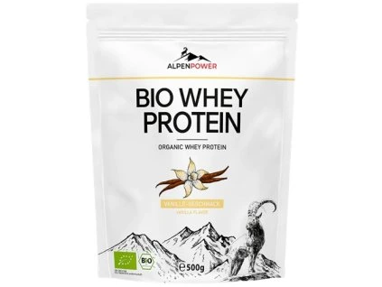 AlpenPower Whey protein vanilkový 500 g bio  BIO VEGETARIAN BEZLEPEK