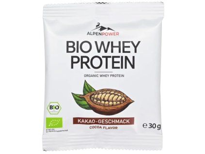 AlpenPower Whey protein čokoládový 30 g bio  BIO VEGETARIAN BEZLEPEK