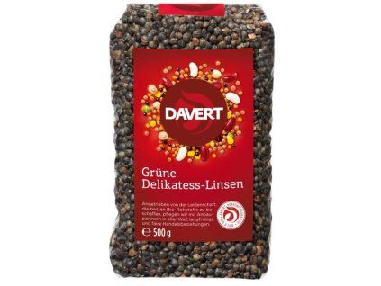 Davert Zelená čočka Delikatess 500 g bio  BIO VEGAN BEZLEPEK