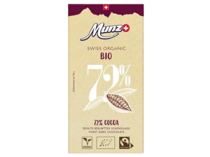 Munz Čokoláda 72% 100 g bio  BIO VEGAN