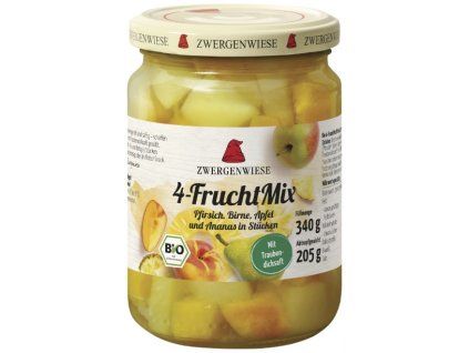 Zwergenwiese Kompot 4 druhy ovoce 340 g bio  BIO VEGAN BEZLEPEK