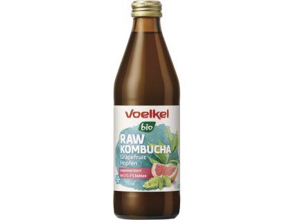 Voelkel RAW Kombucha grapefruit a chmel 330 ml bio  BIO VEGAN