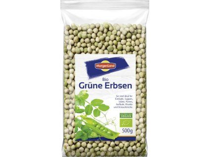 Morgenland Zelený hrách 500 g bio  BIO VEGAN BEZLEPEK