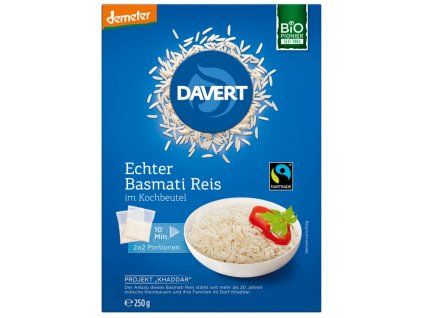 Davert Basmati rýže ve varných sáčcích 250 g bio  BIO VEGAN BEZLEPEK DEMETER