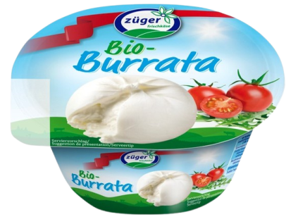 Züger Burrata 125 g bio  BIO VEGETARIAN