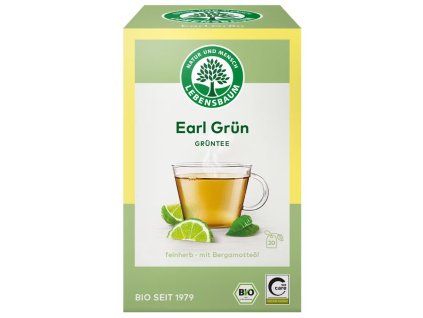 Lebensbaum Zelený čaj Earl Green 30 g bio  BIO VEGAN