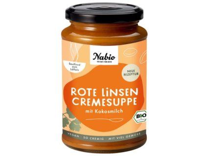 Nabio Polévka z červené čočky 375 ml bio  BIO VEGAN