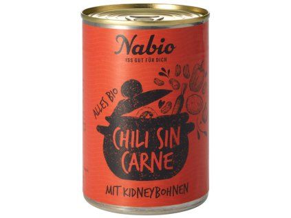 Nabio Veganské chilli sin carne 400 g bio  BIO VEGAN