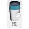 Circular&co Cestovní hrnek bílo-tyrkysový 227 ml eco  ECO