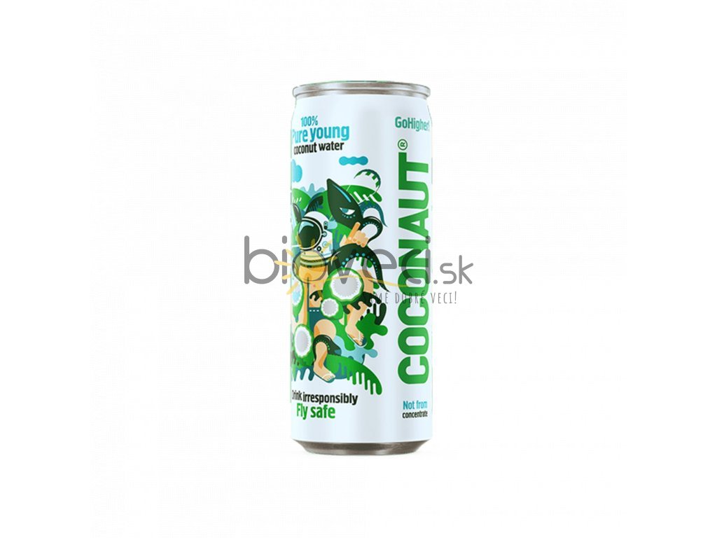 Coconaut GoHigher! 100 % kokosová voda 250 ml BIOVECI