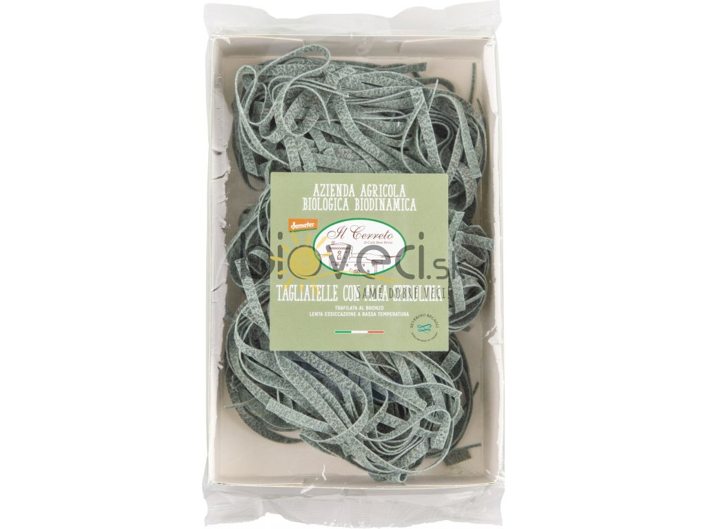Semolinové TAGLIATELLE so spirulinou DEMETER 250g IL CESTO