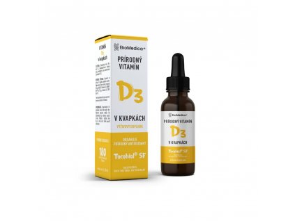 Vitamín D3 v kvapkách 30ml EKOMEDICA BIOVECI